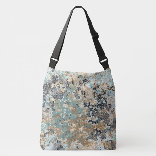 Sac Ajustable Marbre vert, bleu et turquoise (Devant)