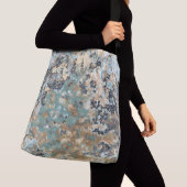 Sac Ajustable Marbre vert, bleu et turquoise (De près)