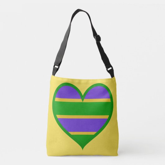 Sac Ajustable Mardi Gras Coeur rayé (Dos)
