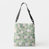 Sac Ajustable Marguerites sur l'Arrière - plan vert Pastel (Dos)