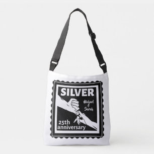 Sac Ajustable Mariage anniversaire 25 ans argent