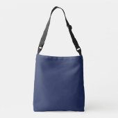 Sac Ajustable Marine Blue Gold Girl Script Monogramme Nom Modern (Dos)