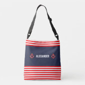 Sac Ajustable Marine marine Royal Red White Stripes (Dos)
