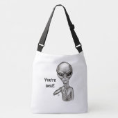 Sac Ajustable Mauvais Alien, Tu es le prochain ! (Devant)