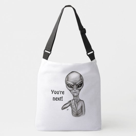 Sac Ajustable Mauvais Alien, Tu es le prochain ! (Devant)