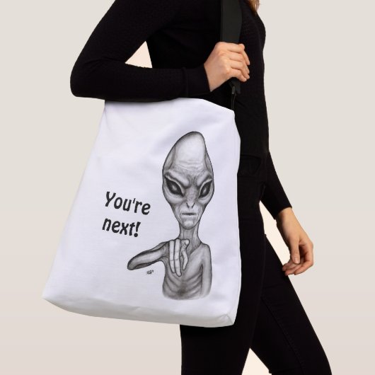 Sac Ajustable Mauvais Alien, Tu es le prochain ! (De près)