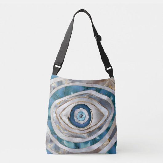 Sac Ajustable Mauvais oeil Textiles et or (Devant)