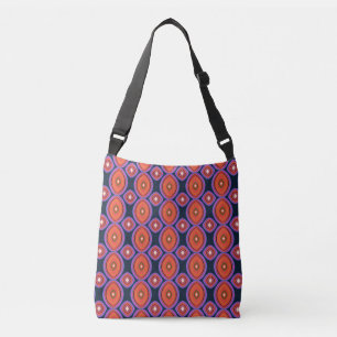 Sac Ajustable Maximaliste moderne du milieu du siècle noir orang