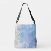 Sac Ajustable Média mixte Abstrait bleu turquoise jaune (Dos)