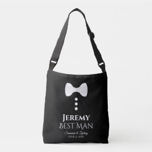 Sac Ajustable Meilleur Homme Cravate blanche Tuxedo Mariage Swag