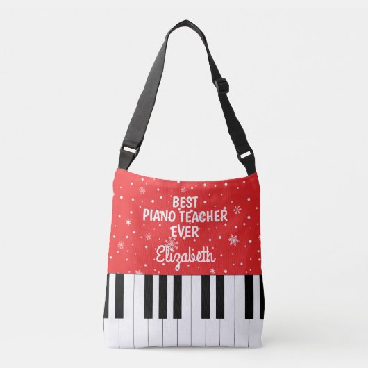 Sac Ajustable Meilleur professeur de piano jamais Piano Key Roug (Devant)