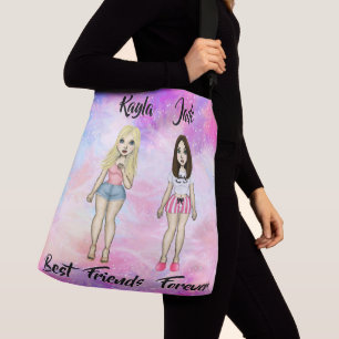 Sac Ajustable Meilleurs amis Forever Blonde et Brunette Custom
