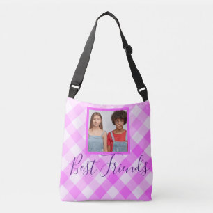 Sac Ajustable Meilleurs Amis Photo Hot Rose Plat