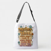 Sac Ajustable Mère Citations Florales Rétro Groovy (Dos)
