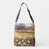 Sac Ajustable Mère d'Anime dans la prairie matinale (Dos)