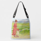 Sac Ajustable mère et bébé sur la plage (Devant)
