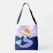 Sac Ajustable Mermaid de la mer bleue profonde (Dos)