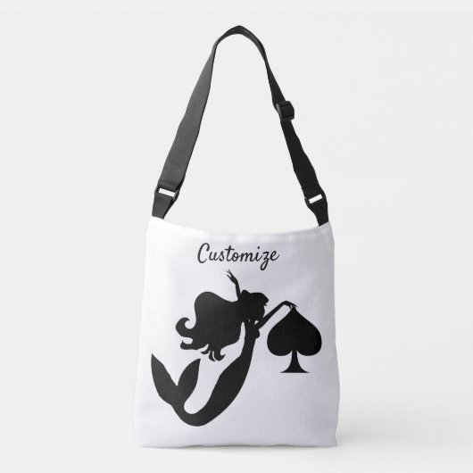 Sac Ajustable Mermaid noir Silhouette Thunder_Cove (Devant)