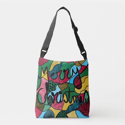 SAC AJUSTABLE MERRY NOËL NEUROGRAPHIQUE & NOIR LIGNE (Devant)