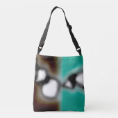 Sac Ajustable Message dans une bouteille : Brown Abstrait, Turqu (Dos)