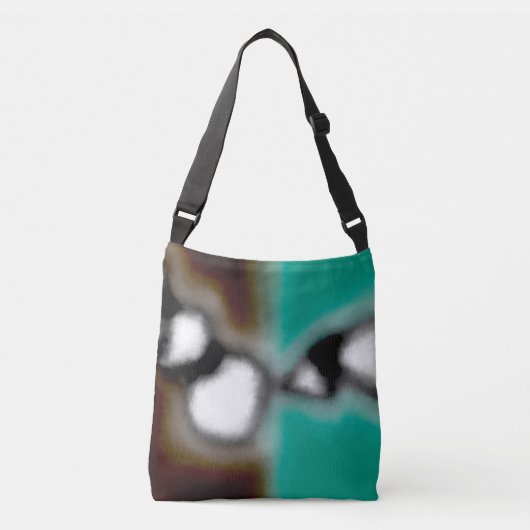Sac Ajustable Message dans une bouteille : Brown Abstrait, Turqu (Devant)