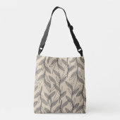 Sac Ajustable Mi-siècle Moderne Rétro Botanique Gris Beige (Dos)