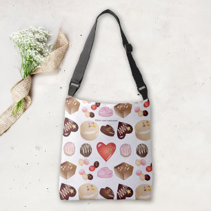 Sac Ajustable Mignon Chic Paix Amour Chocolat Bonbon Motif Cœur