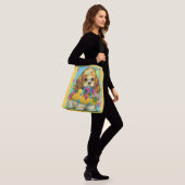 Sac Ajustable mignon chiot tenant panier de fleurs (Sur le modèle)