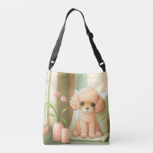Sac Ajustable Mignon Dessin de Chiot Caniche Adorable | (Dos)