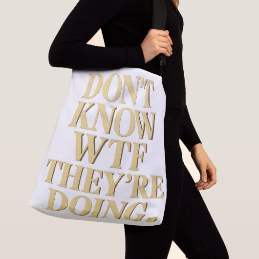 Sac Ajustable Mob Wife Energy: “Don’t Know WTF” Design (De près)