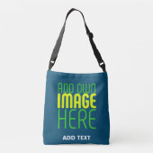 SAC AJUSTABLE MODÈLE DE TEXTE D'IMAGE BLEUE MODERNE ÉDITABLE PRU (Dos)