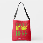 SAC AJUSTABLE MODÈLE DE TEXTE D'IMAGE ROUGE SIMPLE MODERNE (Dos)