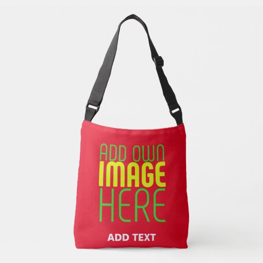 SAC AJUSTABLE MODÈLE DE TEXTE D'IMAGE ROUGE SIMPLE MODERNE (Devant)