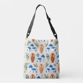 Sac Ajustable Modèle d'icônes de voyage en Grèce (Dos)