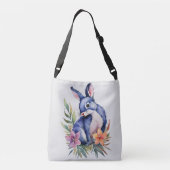 Sac Ajustable Modèle floral de lapin personnalisé (Dos)