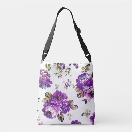 Sac Ajustable Modèle floral violet (Dos)