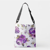 Sac Ajustable Modèle floral violet (Devant)
