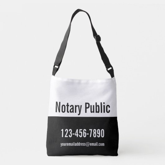 Sac Ajustable Modèle public Noir et Blanc (Dos)