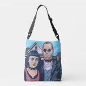 Sac Ajustable Modern American Gothic Art- Grant Woods Inspired (Dos)