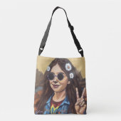 Sac Ajustable Modern Mona Lisa Painting - da Vinci Inspired Art (Dos)