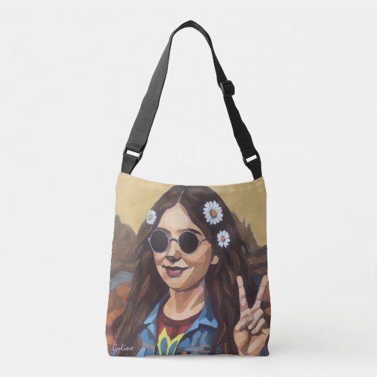 Sac Ajustable Modern Mona Lisa Painting - da Vinci Inspired Art (Devant)