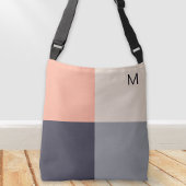 Sac Ajustable Moderne Abstraite géométrique Carrés Neutre Pêche