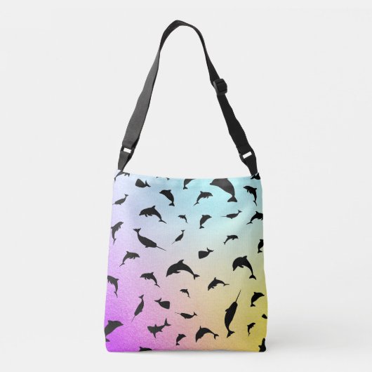 Sac Ajustable Moderne Simple requin baleine à bec arc-en-ciel dé (Dos)