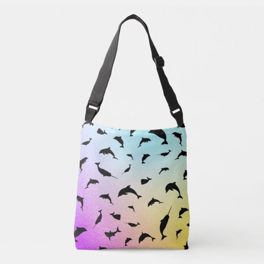 Sac Ajustable Moderne Simple requin baleine à bec arc-en-ciel dé (Devant)