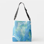 Sac Ajustable Moderne tendance Modèle Abstrait bleu vert blanc (Dos)