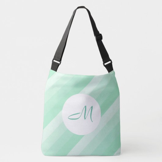 Sac Ajustable Moderne tendance Monogram Mint Green Striped (Devant)