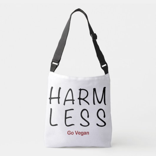 Sac Ajustable Moins de dommages - Go Vegan (Devant)