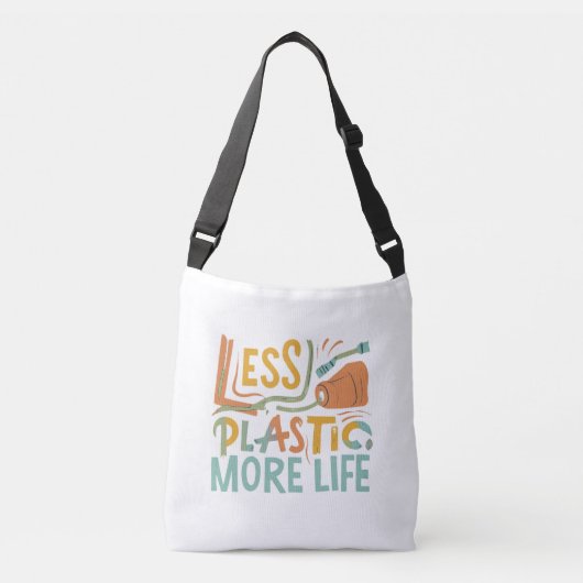 Sac Ajustable Moins De Plastique, Plus De Vie. (Devant)