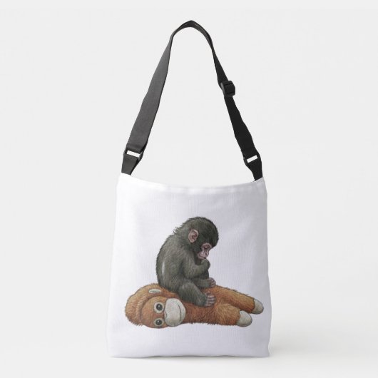 Sac Ajustable Monkey Punch, Baby Monkey Orangutan Hug  (Devant)