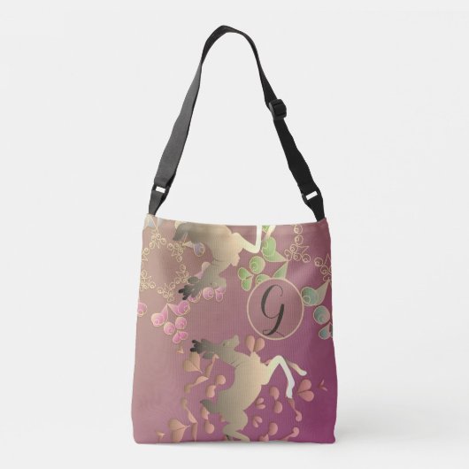 Sac Ajustable Monogram Reindeer & Snowflakes (Dos)